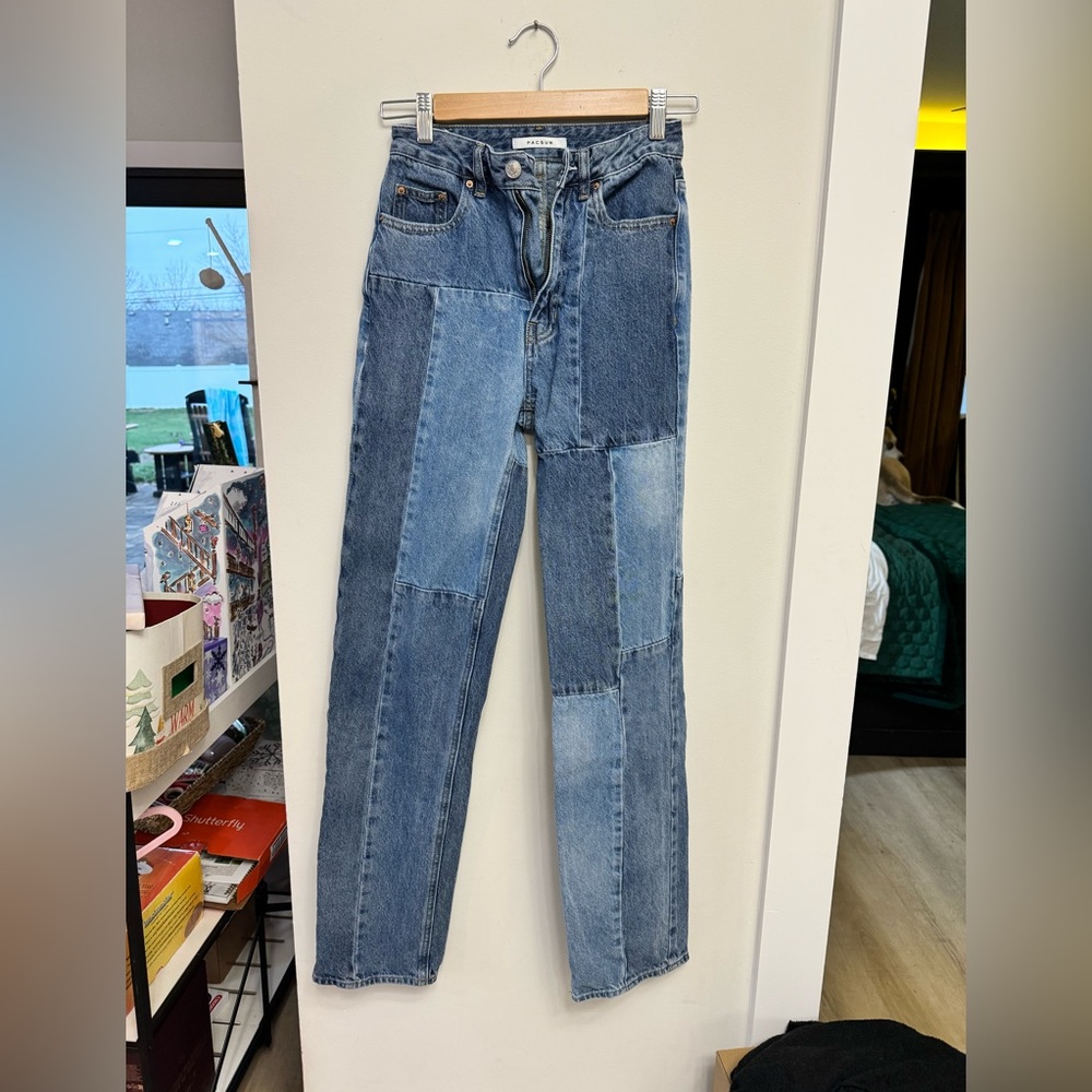 Pacsun Color Block 90s Boyfriend Jeans NWOT